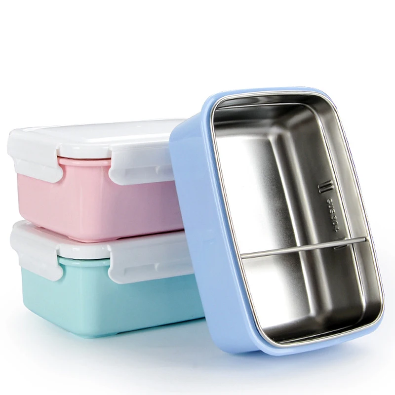 Large Capacity Stainless Steel 304 Lunch Box Microwave Lunch Bento