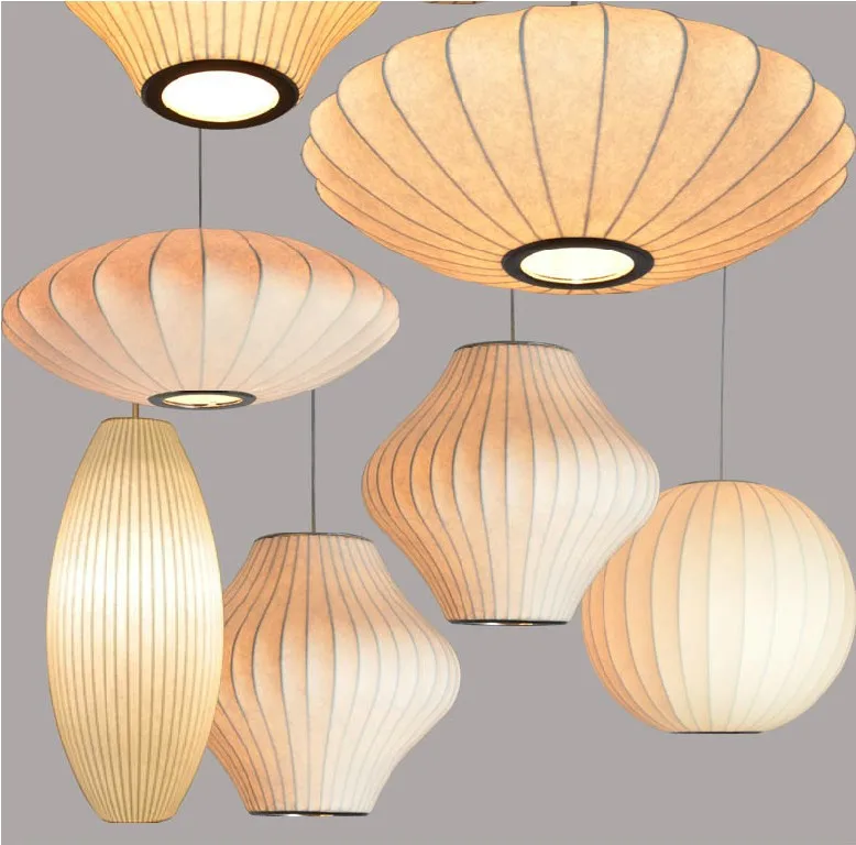 

Free Shipping Nelson Bubble Lamp Ball Pendant Light White Replica E27 Silk Pendant Light Pendant Lamp Pendant Lighting