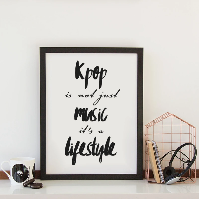 Kpop Quote Canvas Print