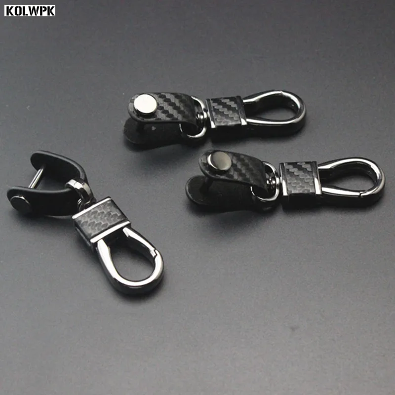 

1pcs Carbon fibre Metal Key Ring Key Chain For Mitsubishi ASX Outlander Lancer Evolution Pajero Eclipse Grandis Auto parts