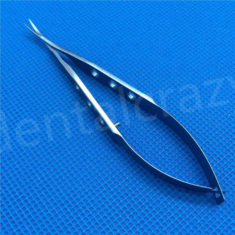 1pcs Titanium 105mm Iris Scissors Curved ophthalmic surgical instrument