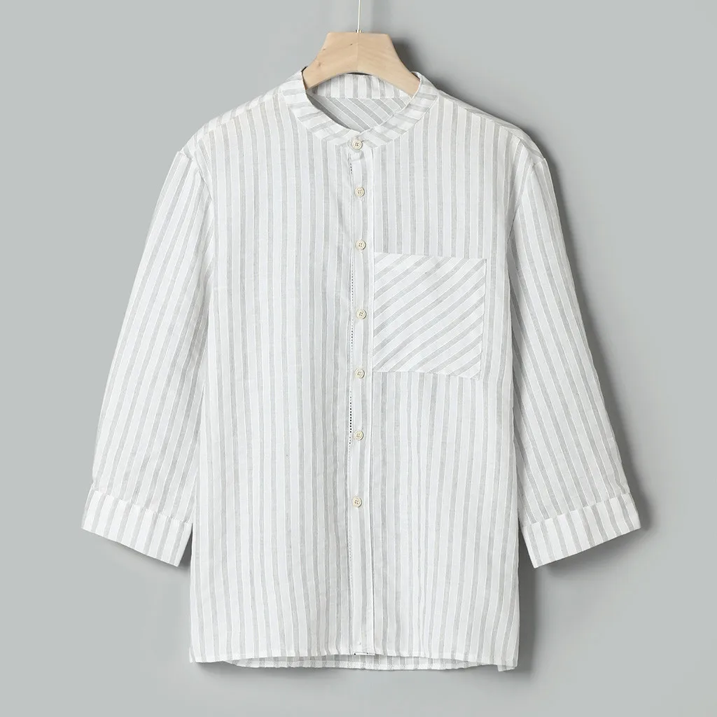 

Pure White Mens Shirt Ropa Hombre Summer Button Casual Linen And Cotton Long Sleeve Top Blouse Men Slim Fit Camisas De Hombre