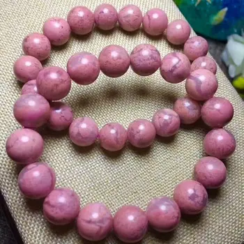 

Natural Rose Agate Bracelet Gemstone Beads 11.5-10.5mm AAA