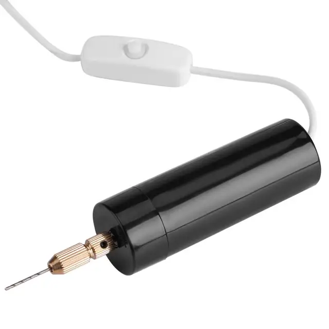 DC 5V Mini Small Electric Drills Handheld Micro USB Drill with 3pc Bits
