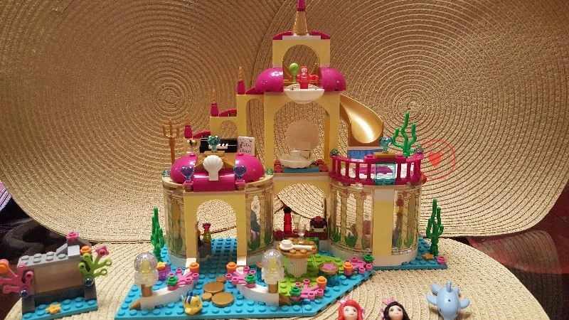 

Girls Undersea Palace Princess Mermaid Ariel's fit legoings princess friends figures Building Block bricks 41063 kid gift girls