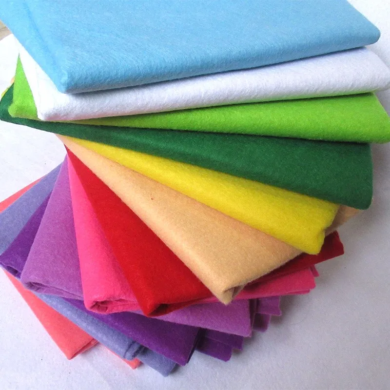 90X92CM Can Choose Color Soft Felt 1.5mm Thick Felt DIY Fabric Handmade Non-woven Felt Craft Soft Plain Fabric 1 Sheet 16