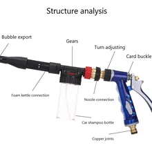Автомобильная многофункциональная пена высокого давления снег пенообразователь Чистка стирка Лэнс водяной пистолет средство, мыло шампунь-распылитель пенный распылитель Tornador