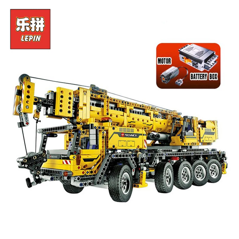 

In Stock Lepin Sets 20004 2606Pcs Technic Figures Motor Power Mobile Crane Mk II Model Building Kits Blocks Bricks Kid Toy 42009