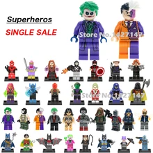 Super Heroes Suicide Squad Joker Harley Quinn Two Face Coin Batman Robin Building Blocks Self Locking