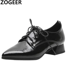 Замшевые туфли-оксфорды наивысшего качества; женская обувь на плоской подошве; Новинка года; сезон весна; модная повседневная женская обувь на шнуровке; sapatos femininos; Цвет Черный