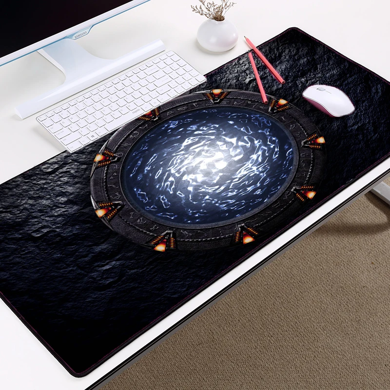 

Congsipad Famous Sci-fi Movie TV Show Stargate Earth Sg1 Pattern Cool Table Mousepad Mat for Pc Computer Game Gaming Player