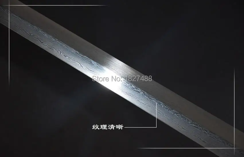 Высокая quallty Полный Тан Дамаск Сталь жесткий диск Sharp кунг-фу/Taichi Китайский Меч Хань Цзянь