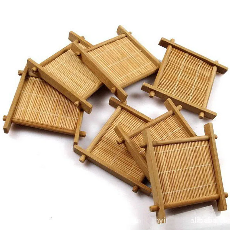 

Bamboo Fun Tea Pad Kungfu Bamboo Tea Coaster Cup Stand Tea Natural