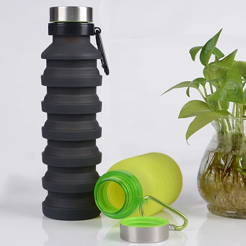 Outdoor sports tourism Folding cup.550ml milliliter natural hiking camping, ultra-light portable sports kettle, large capacity,