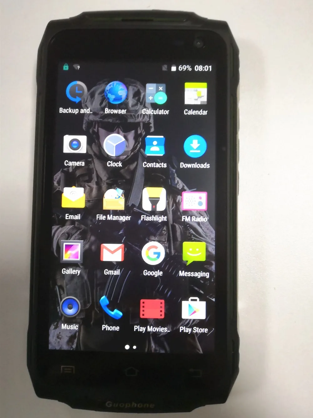 GUOPHONE X2 IP67 водонепроницаемый ударопрочный мобильный телефон 5500 мАч 5,0 "HD MTK6737 четырехъядерный 2 ГБ + 16 ГБ Android 6,0 8 Мп gps 4G смартфон