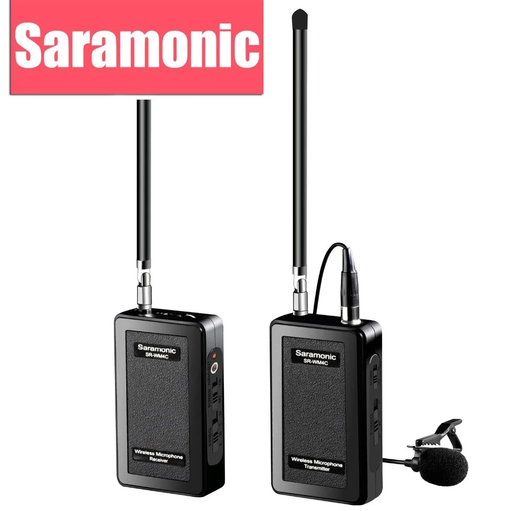 Saramonic SR-WM4C Lavalier Wireless Microphone System for Canon 6D 600D 5D2 5D3 Nikon D800 Sony DV GoPro Hero 3 3+ 4