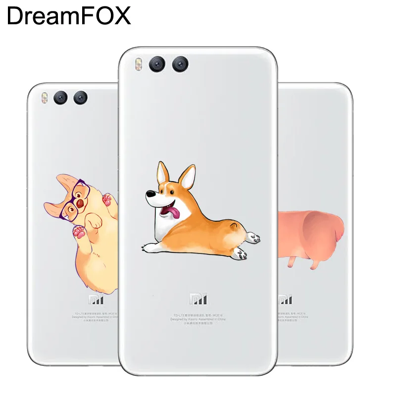 

DREAMFOX L510 Corgi Soft TPU Silicone Case Cover For Xiaomi Redmi Note 3 4 5 Plus 3S 4A 4X 5A Pro Global