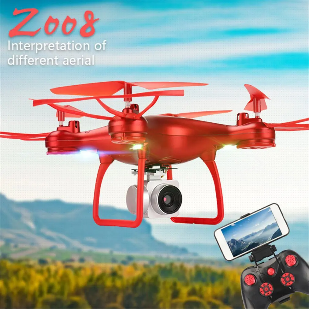 

HOT 008 Smart Selfie RC Quadcopter Drone with 720P Live Video HD Camera Altitude Hold Headless Mode One Key Take-off RTF