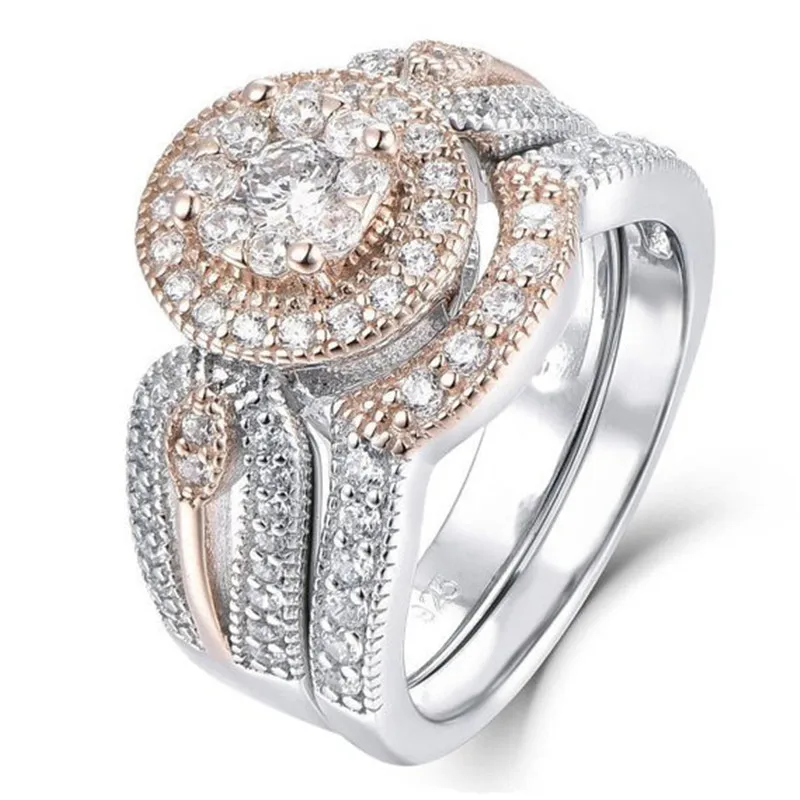 Mostyle AAA+ круглое циркониевое кольцо с тонкой резьбой, набор свадебных филигранных колец для женщин, рождественский подарок, Anel