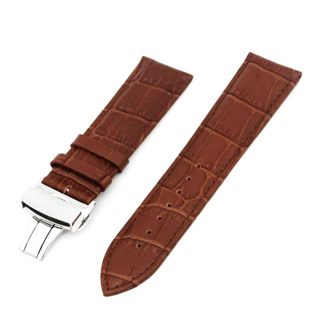 Ремешок кожаный для Samsung Gear S2 Classic R732/R735 мужской и женский браслет с петлей черный