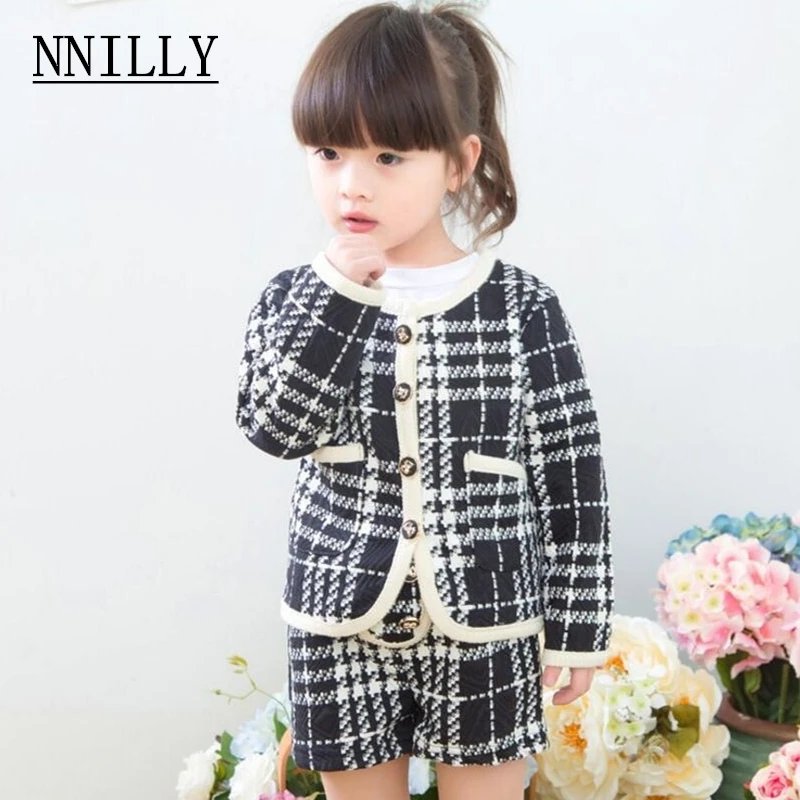 

Nnilly 2018 Fashion Promotions Single Breasted Fashion A1-88 Clothing Fashion Costume Beautiful Pattern Children Clothes