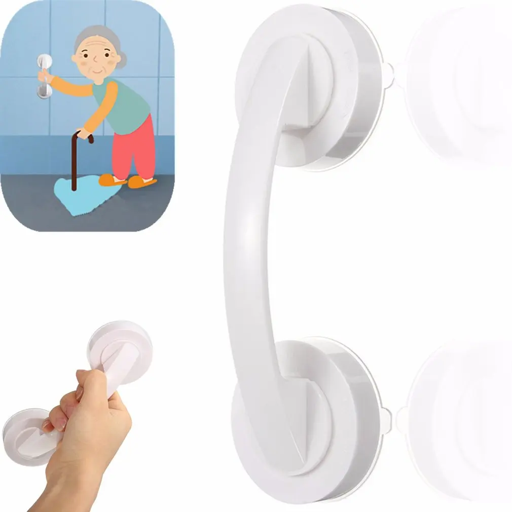 Shower Glass Non-slip Vacuum Suction Handle Double Acting Super-Powered Long Lasted Fixing for Bathroom Kitchen Old Kids | Обустройство