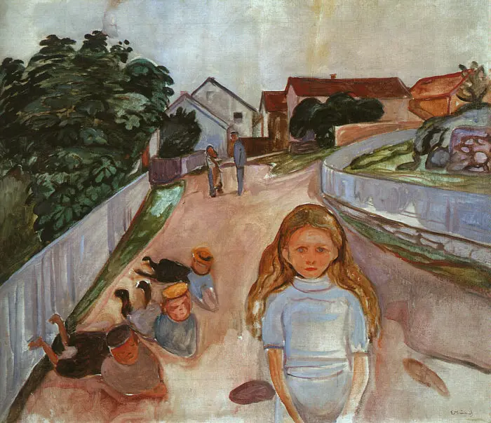 

Oil Painting Reproduction on Linen Canvas,spring-1889 by Edvard Munch,100% handmade,abstract oil painting