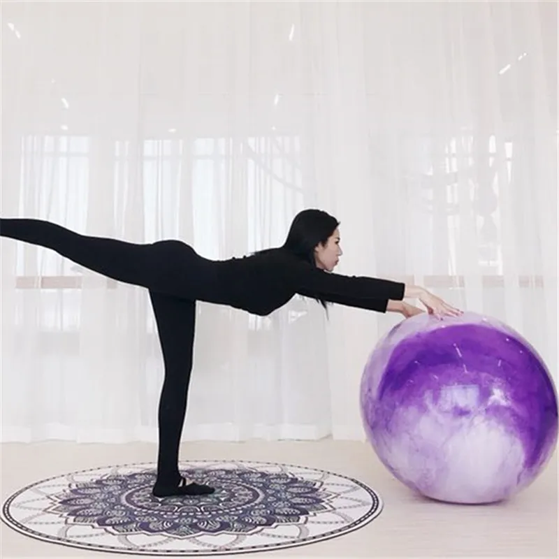 Фитнес-мяч для йоги 65 см Противоскользящий йога баланс Пилатес Спорт фитбол устойчивые мячи для фитнес-тренировок