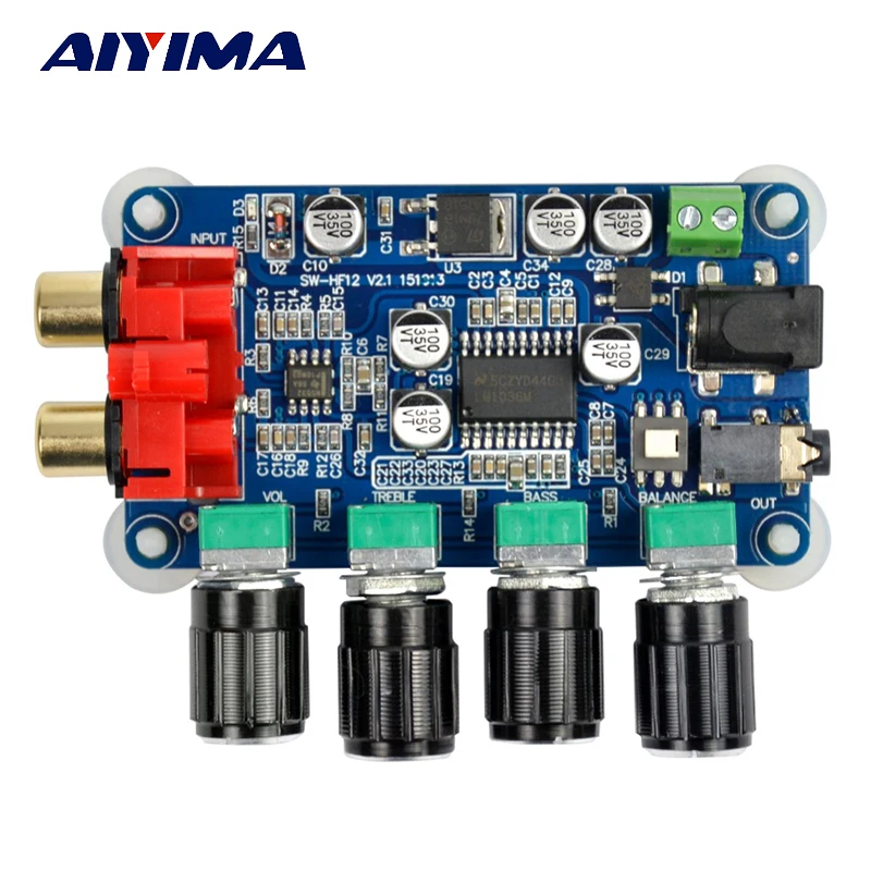 Aiyima LM1036 + NE5532 Стерео предусилитель тон доска DIY Усилитель | Электроника
