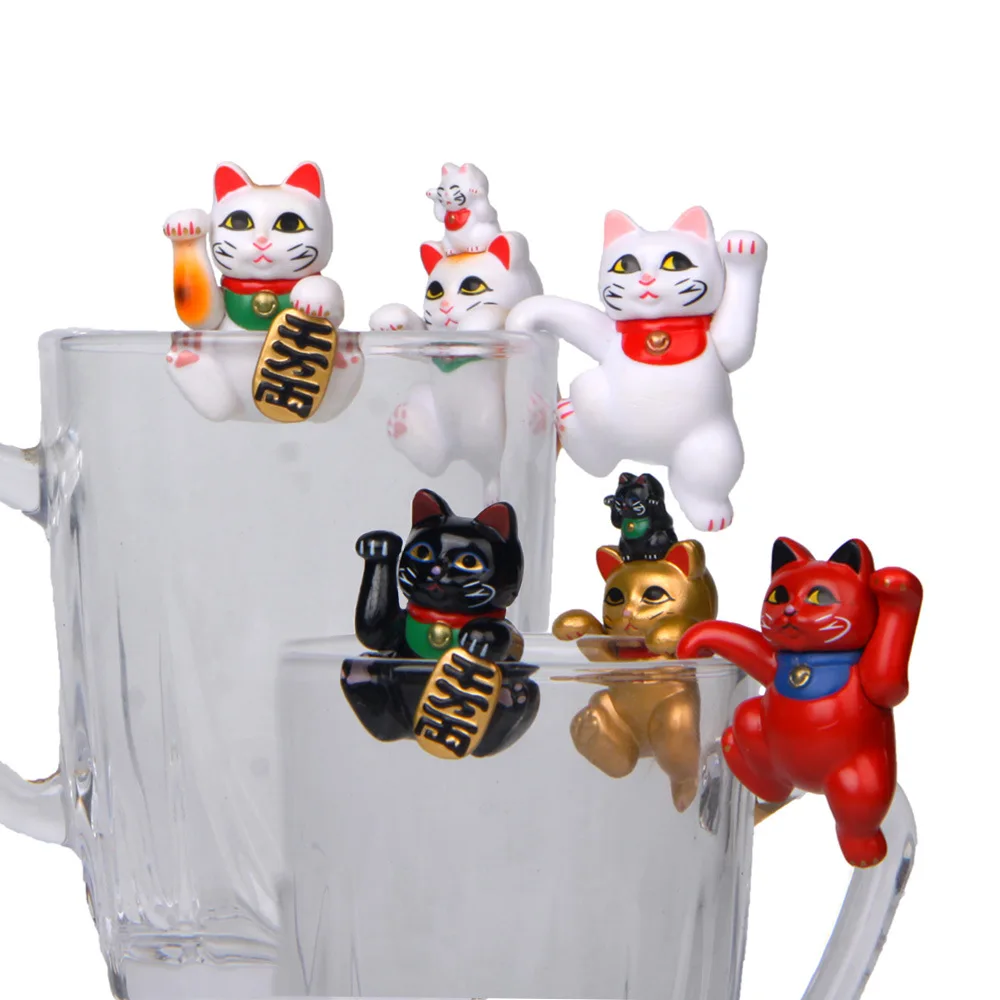 

Baby toys cute Lucky million two cats Korean version of seaweed ball cup edge doll models Action & Toy Figures dolls kids gifts