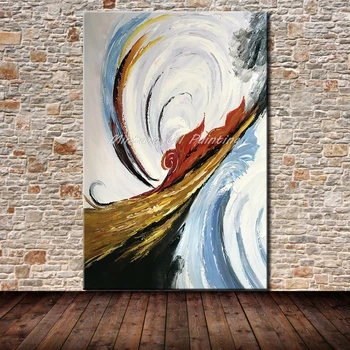 

Mintura Paintings Hand Painted Abstract Oil Painting on Canvas Wall Art Pictures For Living Room Home Decoration No Framed