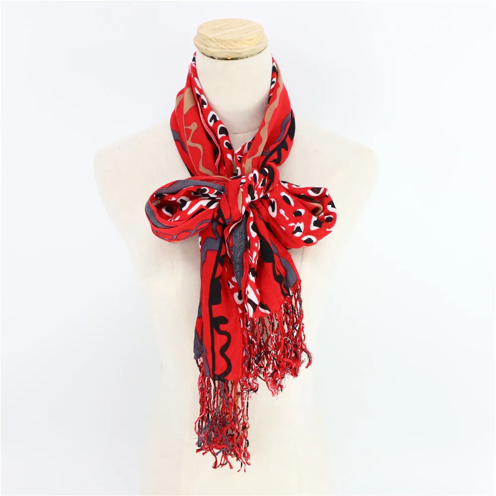 

Jinjin.QC Women's Unisex Scarves Leopard Print Multicolor Options Stylish Fashion Viscose Material Excellent Quality