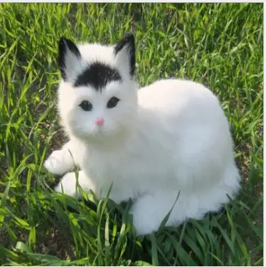 

WYZHY simulation cat Home decoration creative desktop decorations photo photography props to send friends gifts 30CMX16CMX16CM