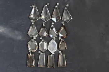 

TOP!!! 16pcs NATURAL SMOKY CITRINE QUARTZ CRYSTAL pendant specimen 133g