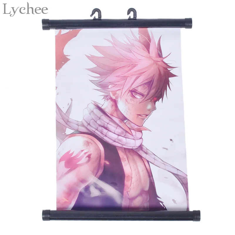 Lychee японский аниме Сказочный хвост Нацу постер холст прокрутка Живопись