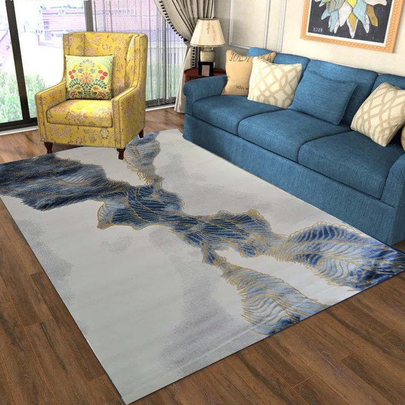 

Modern Chinese Style Thick Carpets For Living Room Home Luxury Bedroom Rug Coffee Table Rugs Study Room Floor Mat Polypropylene