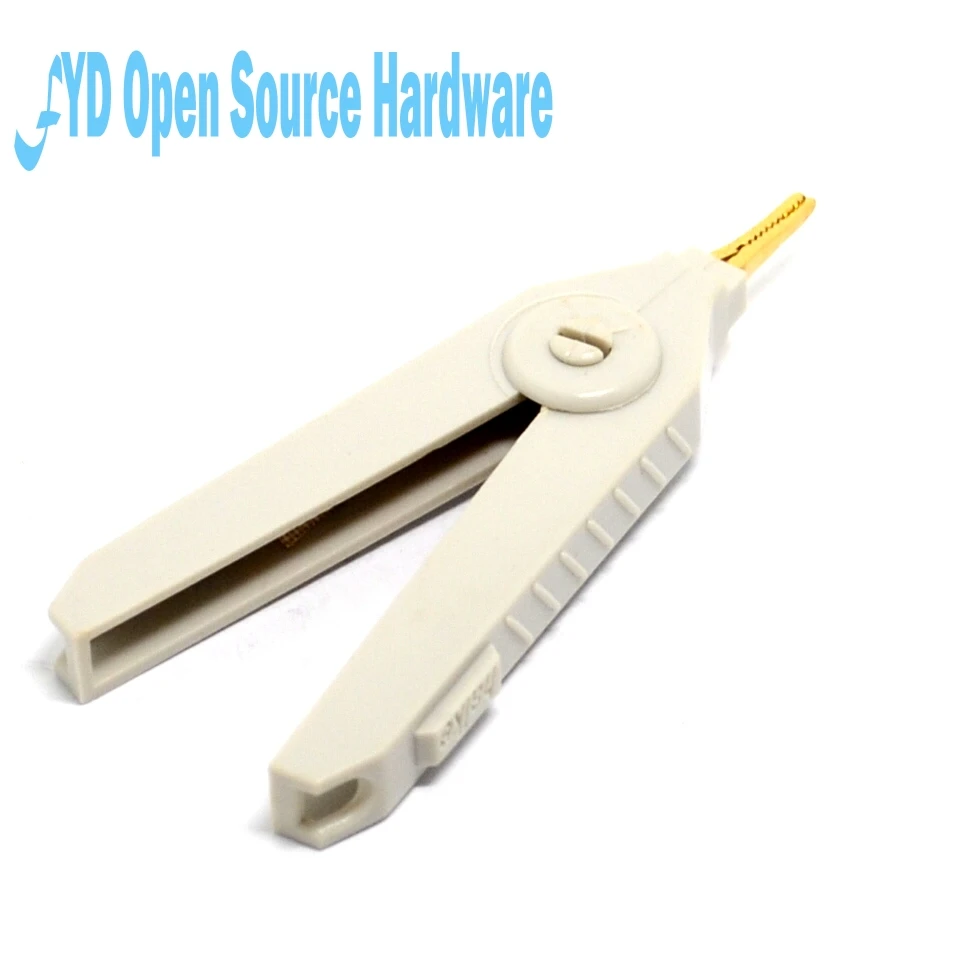 

Alligator clip / copper gilt poles /LCR Kelvin test clip H-5037 flat low resistance