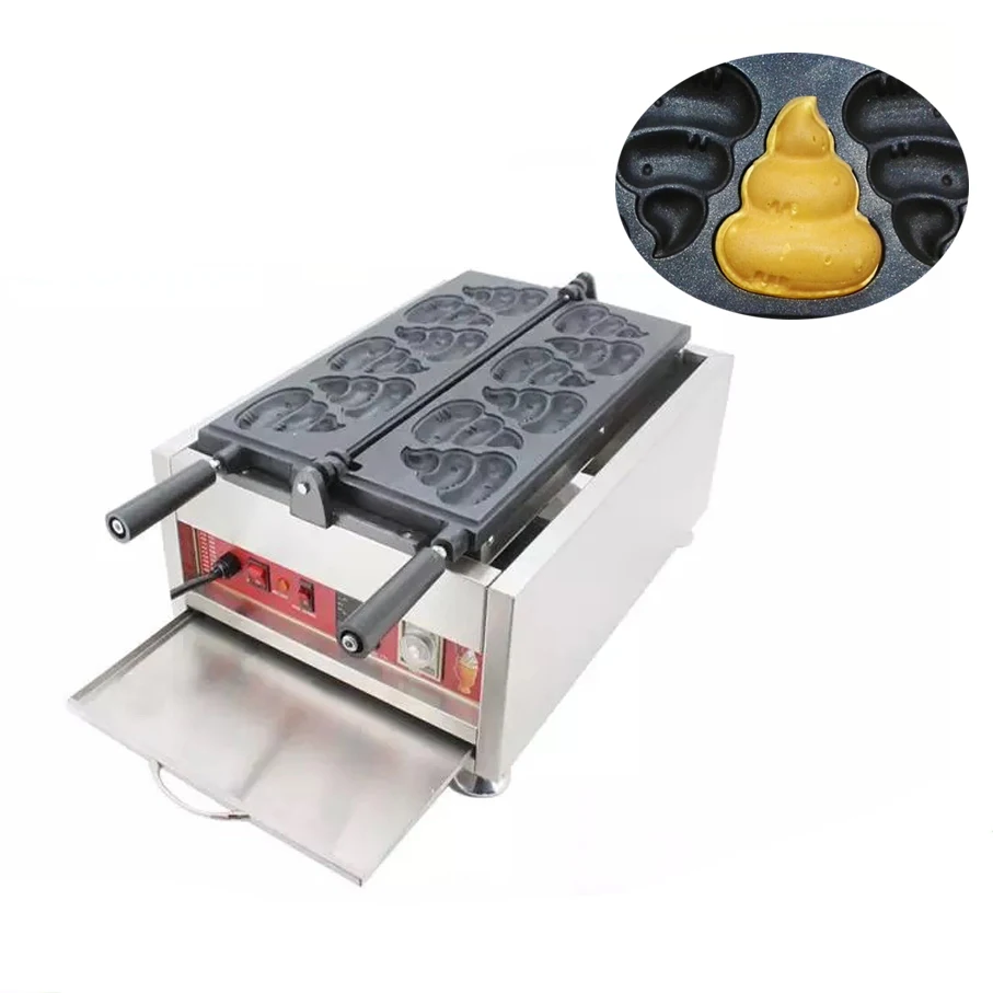 

Commercial Korea Poo Shaped Waffle Maker Popular Taiyaki Waffle Making Machine Electric Snack Equipment