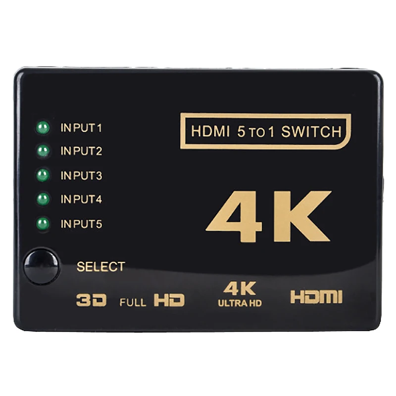 AABB-мульти-способ 4K x 2K 3D 2160P Hdmi переключатель сплиттер Ультра Hd для Hdtv Dvd Ps3 |