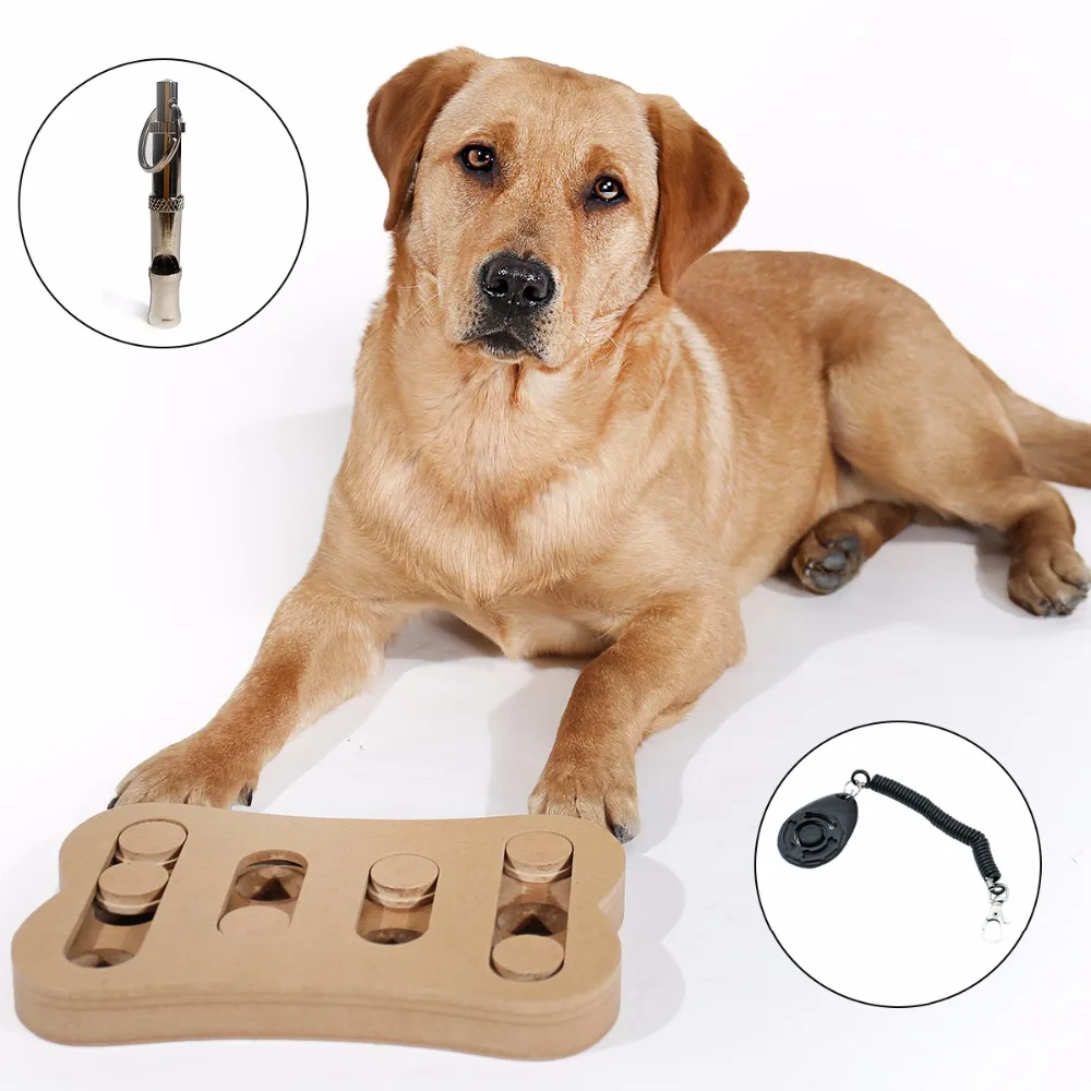 Interactive Toys For Dog Bone Shape Funny Game Pet Brain IQ Training With  Whistle Hide And Seek Food Non-toxic Healthy Toys