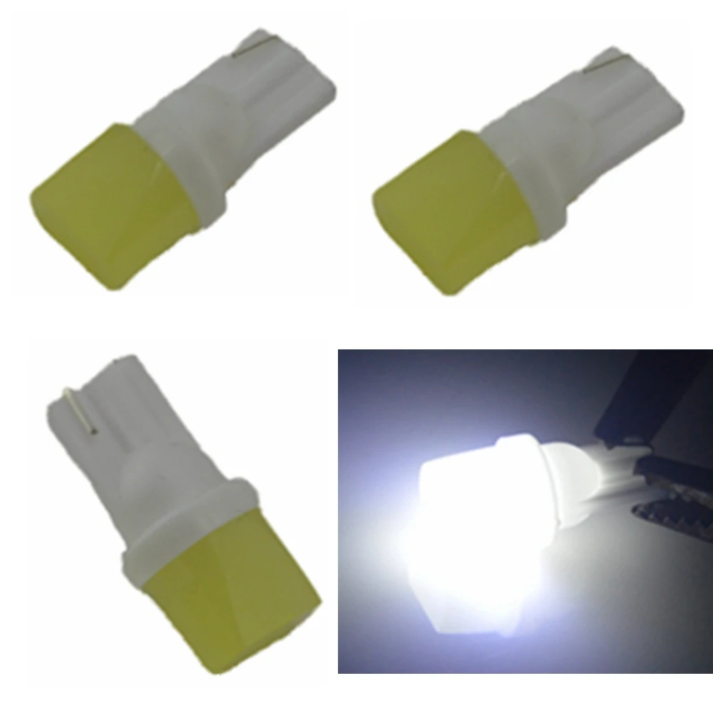 

Universal 10pcs T10 3d LED W5W White Lights Car Side direction indicator License plate light Door Map Festoon Dome Lamp Bulbs