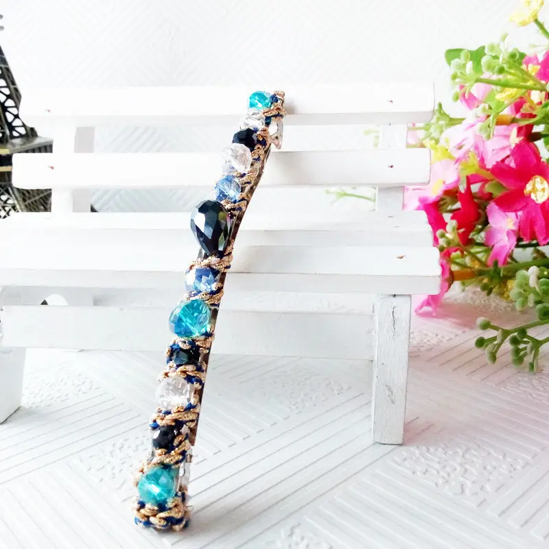 1 pcs Korean Style Crystal Rhinestone Barrette Fashion Women Hairpin Headwear Hair Clip Accessories