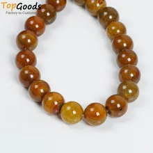 TopGoods Природный Желтый Dragon vein Агат 20 мм Большой Размеры круглый незакрепленный камень DIY ожерелье с подвесками браслет ювелирные серьги аксессуар
