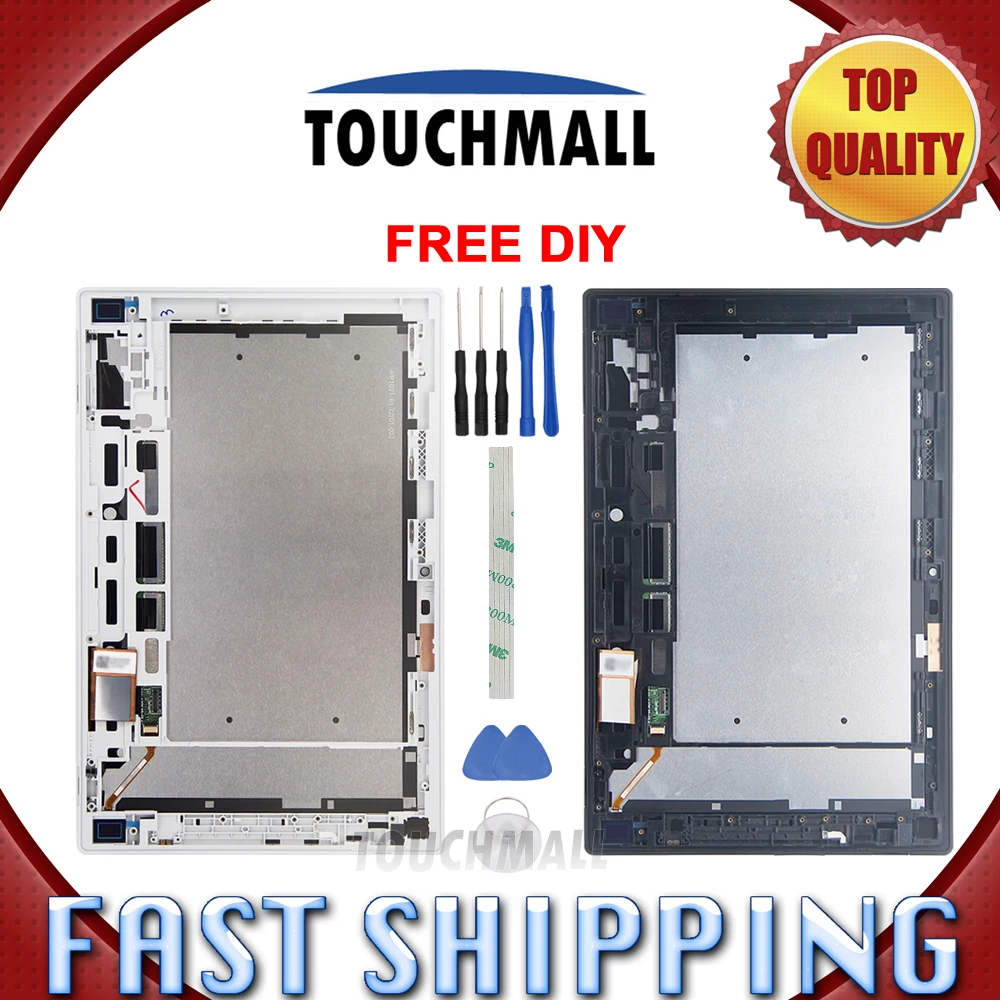 

New LCD Display+Touch Screen + Frame Assembly Replacement For Sony Xperia Tablet Z 10.1 SGP311 SGP312 SGP321 White Black+Tools