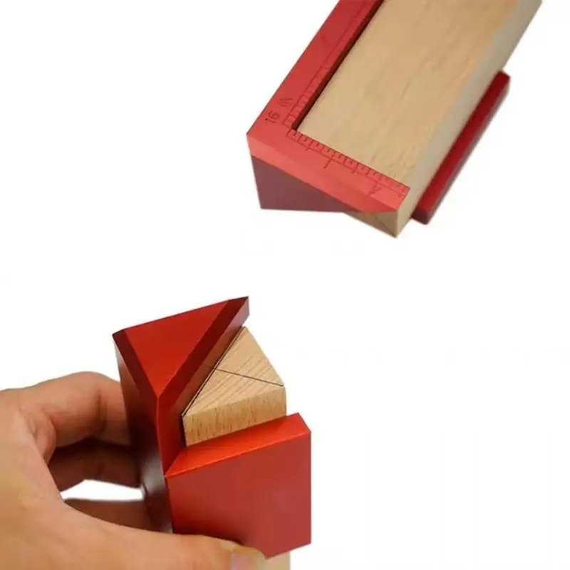 

Woodworking 45 Degree Angle Line Drawing Round Center Line Scribe Gauge
