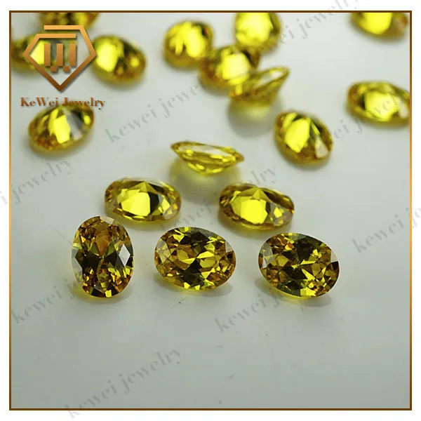 

50Pcs AAAAA Oval Cubic Zirconia Stone 3x4mm-13*18mm Synthetic Gems Golden Yellow Cubic Zirconia Stone Oval For Jewelry