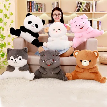 

Kids Plush Fluffy Pig Bear Panda Doll Toys Waist Pillow Soft Stuffed Animal Dolls Baby Plush Toys Kids Girl Valentine's Day Gift
