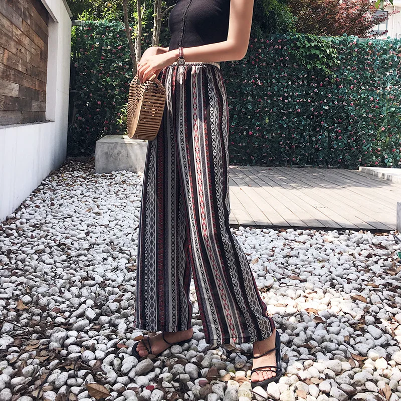 Red Women Pants Geometric Loose Bottoms Thailand Bali Kai Resort Beach Chiffon Wide Leg Trousers Women Bohemian Pants Red Women Pants Geometric Loose Bottoms Thailand Bali Kai Resort Beach Chiffon Wide Leg Trousers Women Bohemian Pants