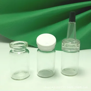 

6ml Clear Injection Glass Vial with Center Flip Off Cap 6cc Transparent Liquid Medicine Glass Bottle