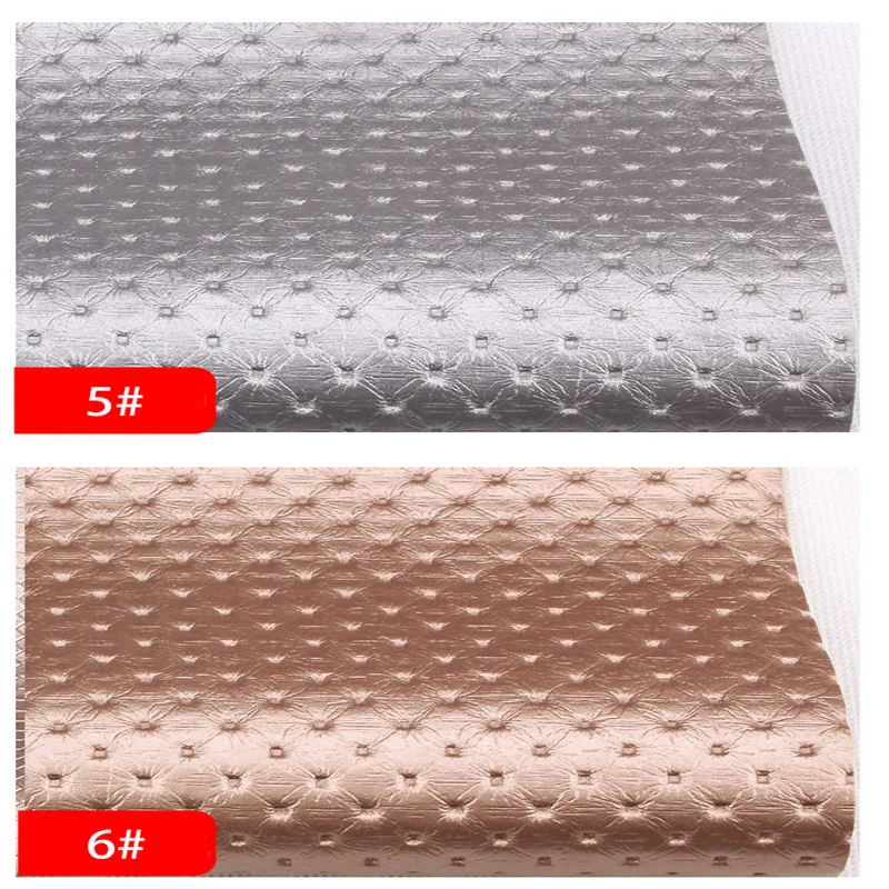 Lychee Life A4 Embossed Dot PU Leather Fabric High Quality Synthetic Leather DIY Sewing Material for Handmade Crafts